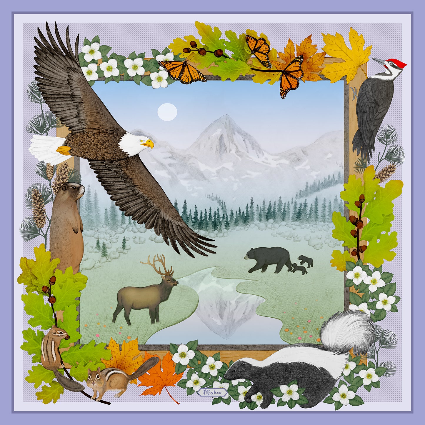 Wildlife of Pacific Northwest Fine Art Unframed Print