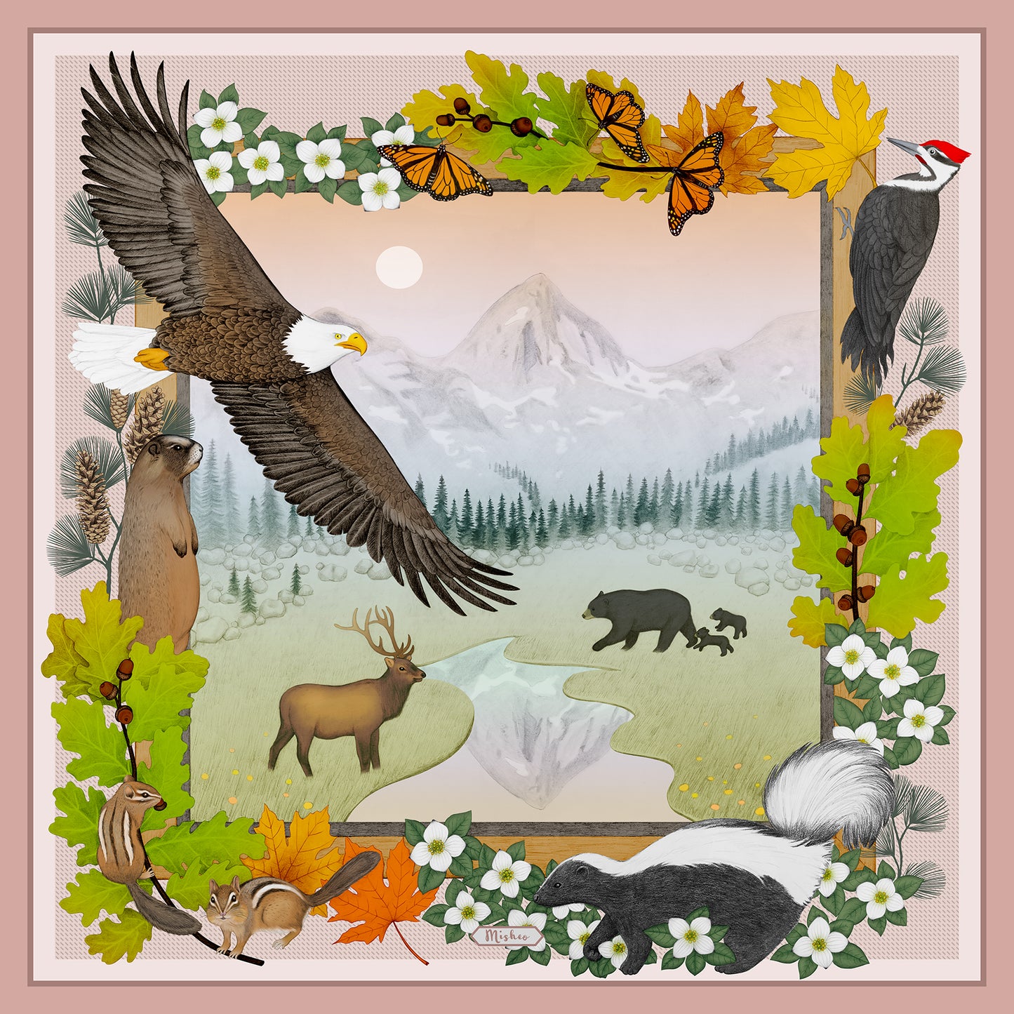 Wildlife of Pacific Northwest Fine Art Unframed Print